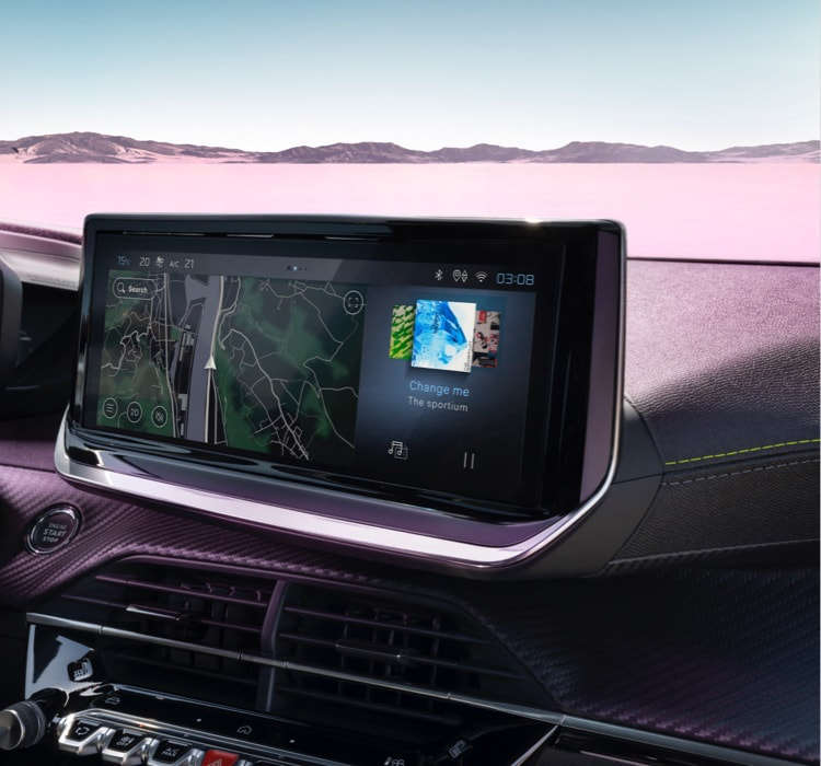 Салон Peugeot 2008, інформаційно-розважельна система