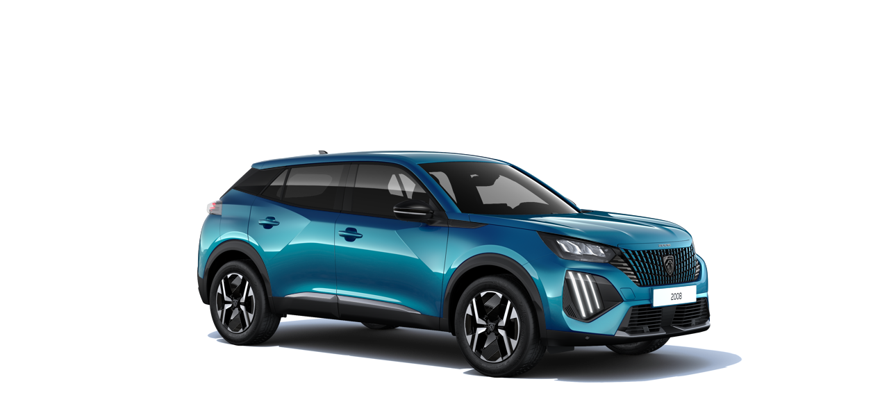 Кросовер Peugeot 2008 у комплектації Allure блакитного кольору