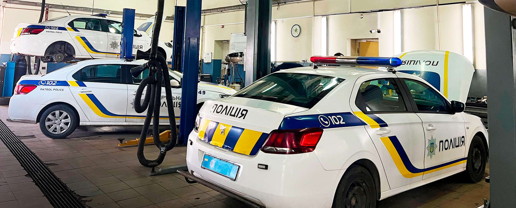Обслуговування автомобілів марки Peugeot, що на службі у поліції